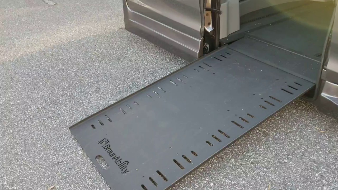 BraunAbility Side Entry Wheelchair Ramps from Van Products - YouTube