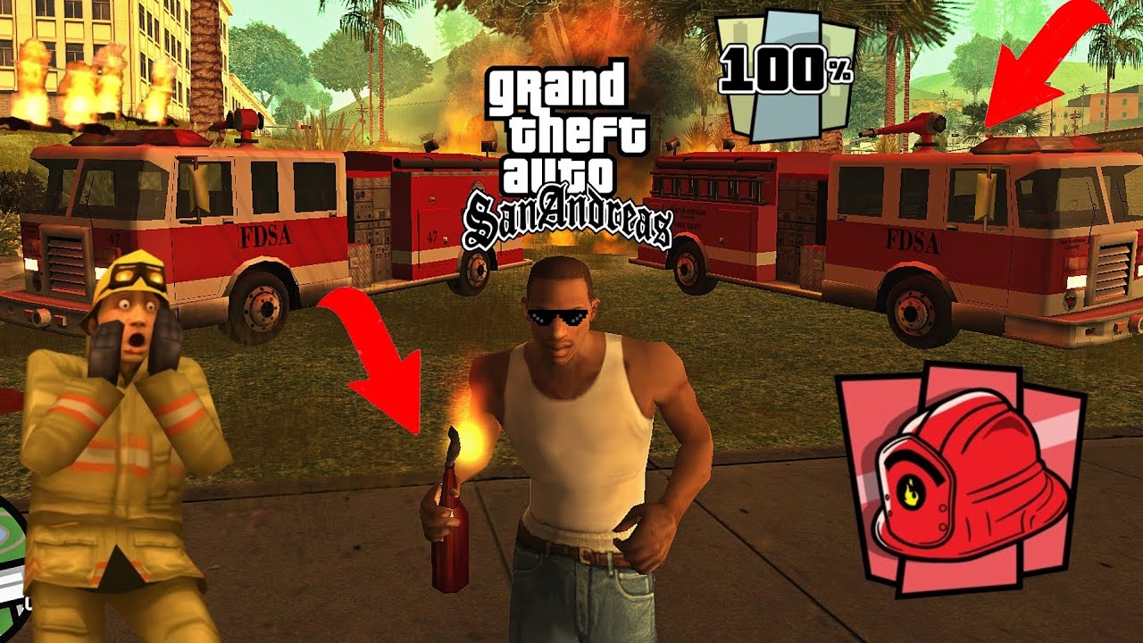 Sendo BOMBEIRO ANTES DA PRIMEIRA MISSÃO no GTA SAN ANDREAS