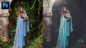 How to Edit MOODY DARK Images in Photoshop | Muted Green Tone (2018)