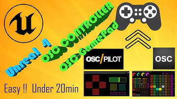OSC + Ue4 ,Turn your  phone to a gamepad  ....easy !!