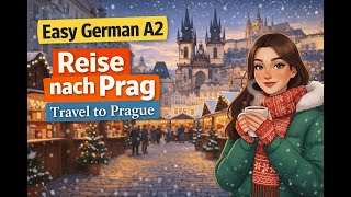 Easy German A2 Learning with Story | Reise nach Prag 🇨🇿 | Travel to Prague