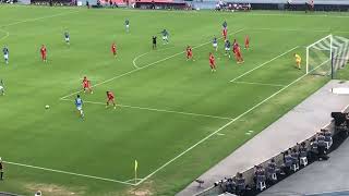 Napoli - Monza 4-0 azione completa primi gol di Kvaratskhelia dai distinti
