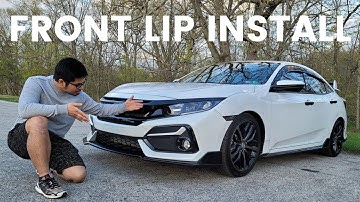 FRONT LIP INSTALLATION For 10th GEN CIVIC SPORT | BAYSON R LIP
