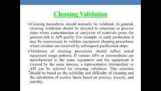 GMP guide for API- Part 9- Q7 quality guideline of ICH