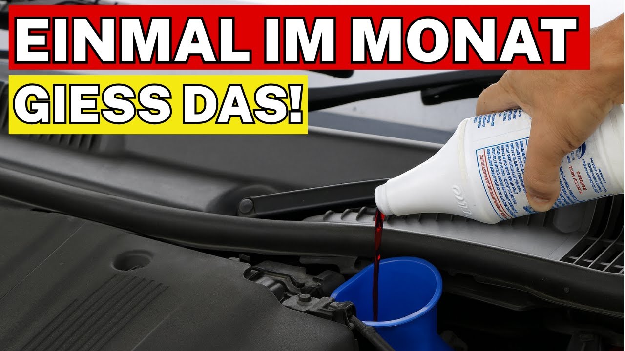Macht Das Einmal Im Monat Und Euer Motor Hält Für Immer!