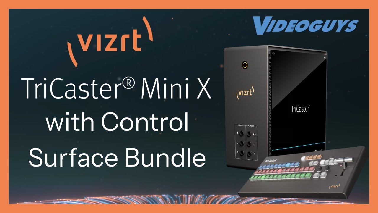 TriCaster Mini X Bundle: Compact 4K Live Switcher & Streamer Under
