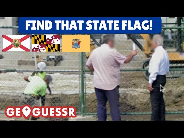 US State FLAGS on GeoGuessr: Can you guess the FLAG and the LOCATION?  [PLAY-ALONG] 