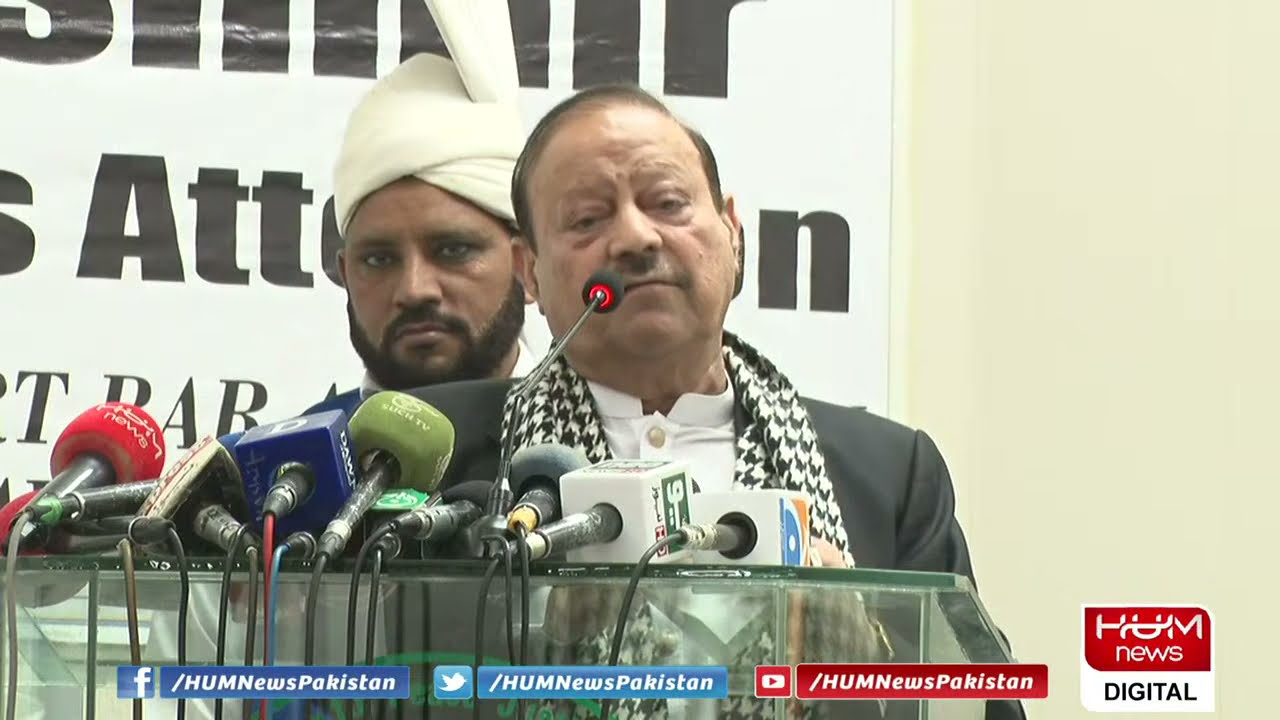 President of Azad Kashmir addresses the ceremony