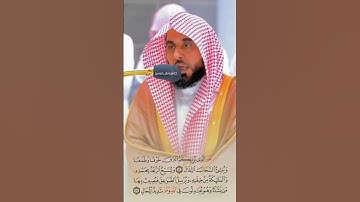 {وَيُسَبِّحُ الرَّعْدُ بِحَمْدِهِ وَالْمَلَائِكَةُ مِنْ خِيفَتِهِ}عبدالله الجهني سورة الرعد