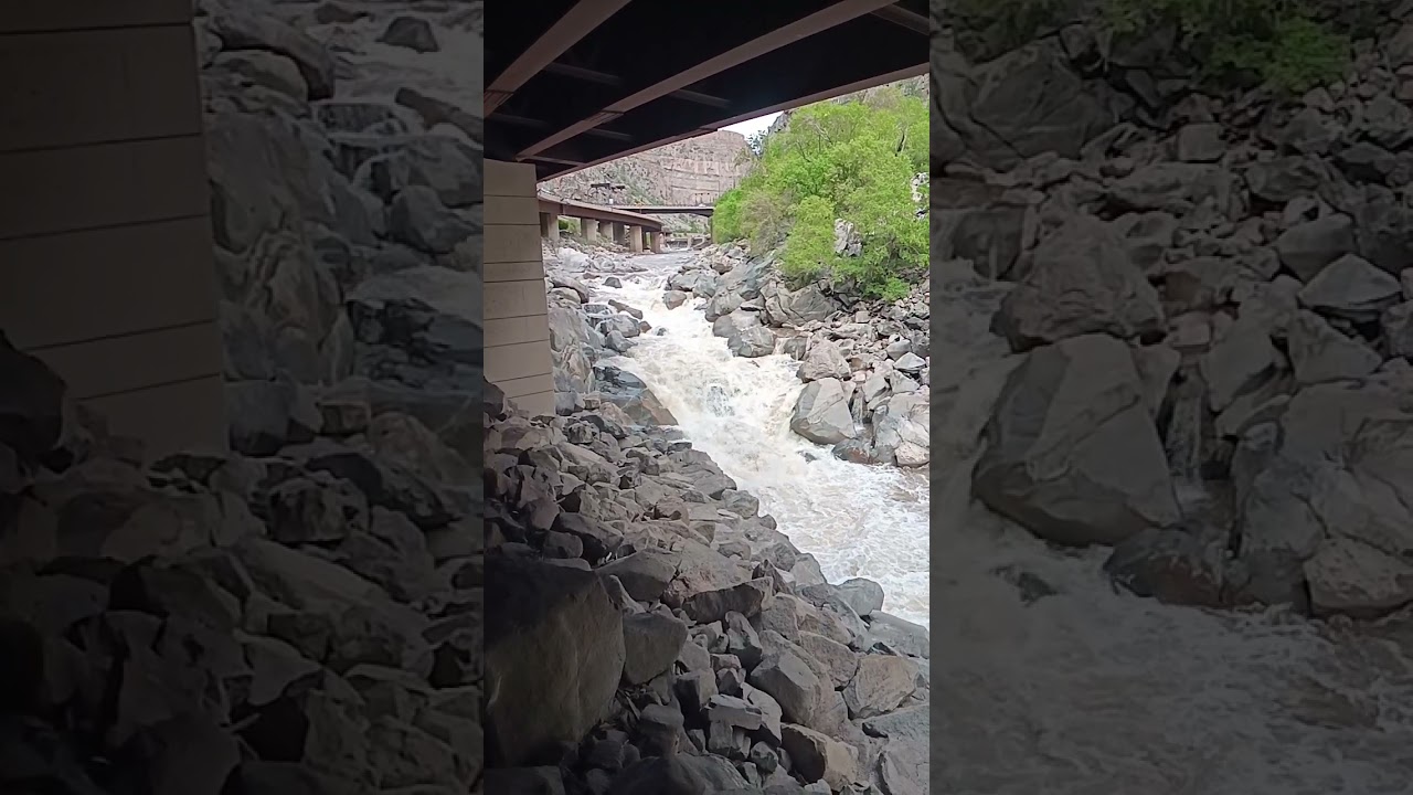Upper death rapid.Glenwood Canyon, Colorado River. In my opinion, the gnarlest rapid on the Colorado