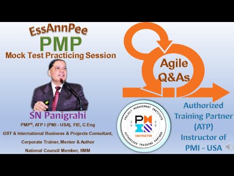 PMP Mock Test Practicing Session - Agile Q&As by SN Panigrahi - YouTube