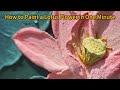 Painting Process For Lotus Flower in One Minute Landscape Artwork Home Texture Wall Decor