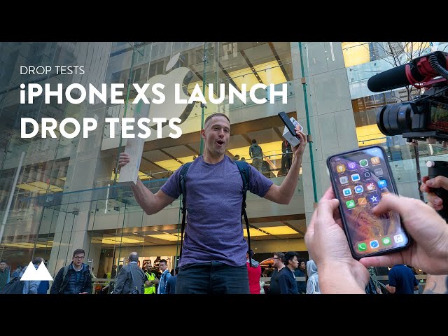 Mous — iPhone Xs Drop Test at iPhone Xs Launch in Australia, Hong Kong & London