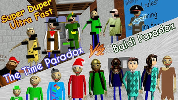 Baldi Paradox Vs The Time Paradox In Baldi Basics