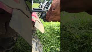 Feels so good it makes you drool 🤤 😂😂 #cow #fourwheeler #farming #southpoll #heifer