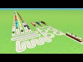 ❤️‍🔥NINE TRAINS CROSSING UTURN CURVE ZIG ZAG RISKY RAILROAD RAILWORK TRAIN SIMULATOR