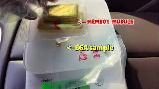 메모리 & BGA ic에서  금 추출한 결과( gold extraction result from memory &  BGA ic)