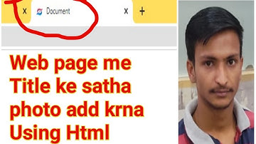 How to add logo in title bar Using Html
