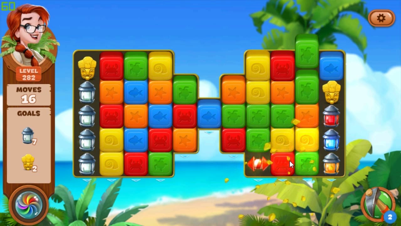 Lost Island Blast Adventure level 282