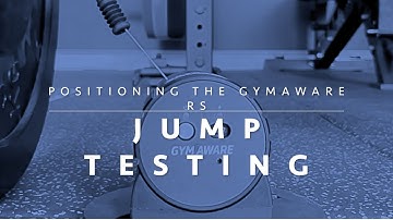 Positioning the GymAware RS for jump testing