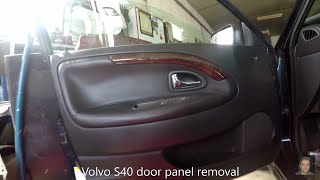 Volvo S40 door panel removal