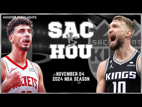 Sacramento Kings vs Houston Rockets Full Game Highlights | Nov 4 | 2024 NBA Season