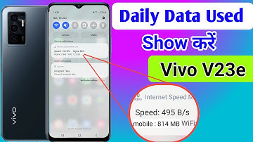 Vivo v23e Enable daily data Used show | vivo v23e Enable Data Usage Notification Bar