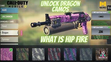 How To Unlock Dragon Camos In CODM ? | What Is Hip Fire ? | With PP 19 Bizon | Watch Full Video Guys