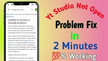 Yt studio chrome me open nahi ho rha hai | Unable to access a google product kaise hataye|