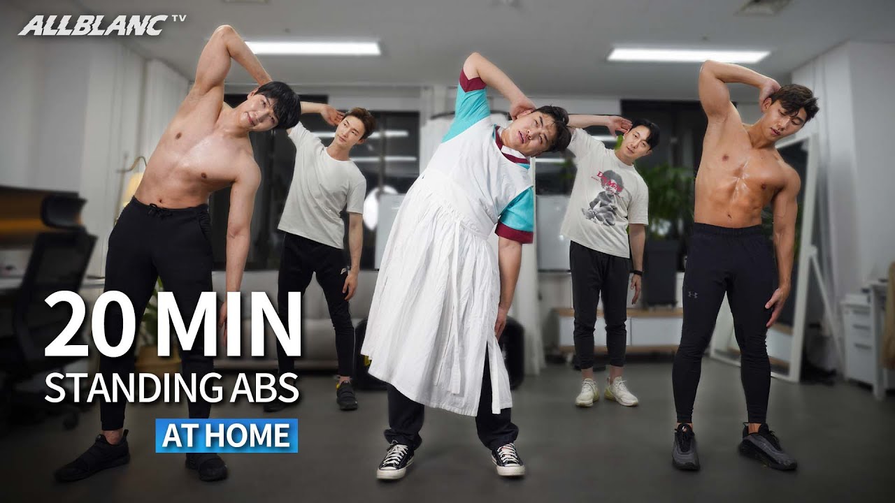 ⁣[EN] 초보자를 위한 서서하는 복근 운동 20분 홈트레이닝 (feat.최장금) l 20 MIN 6 PACK ABS WORKOUT for Beginners l At Home