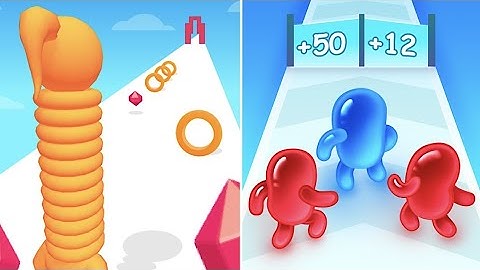 Looking good JOIN blob clash 3D Vs Long neck run Android ios gameplay adventure walkthrough
