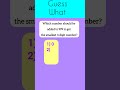 Fantastic Quiz Guess what 🤔 Challenge 🎯 Amazing mathematics short puzzle 🧩