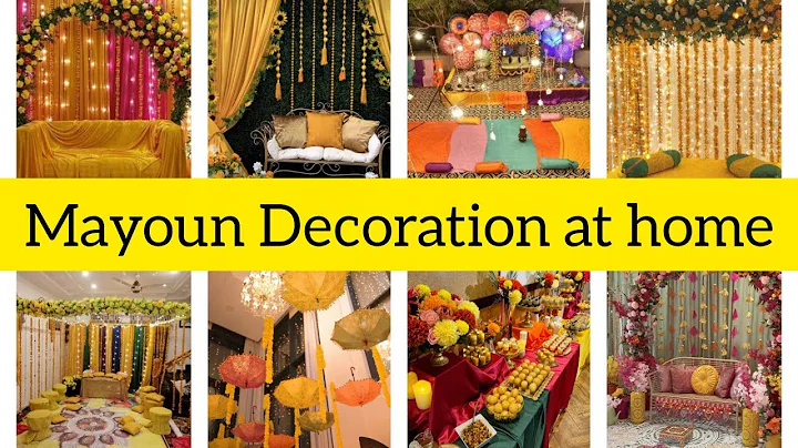 Top Trending Mayoun/Haldi Set-up decor at home🧡💛 