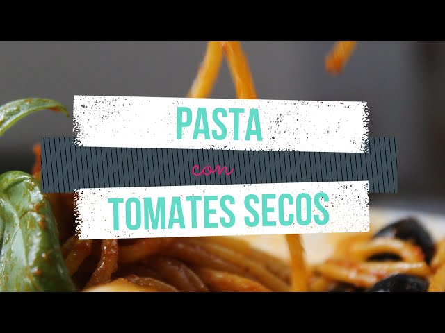 Pasta fresca con tomate seco y aceitunas de los hermanos Torres