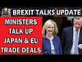 Government Talk Up Brexit Deals for Japan and the EU