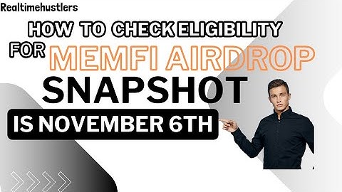 How to Check Eligibility for MemeFi Airdrop | Snapshot November 6th