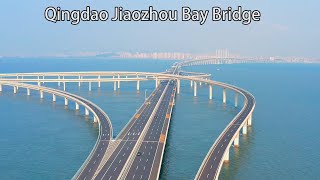 Aerial China：Qingdao Jiaozhou Bay Sea-crossing Bridge ranks second in the world for bridges!