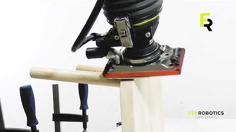 Automated furniture sanding with ACF-Kit by FerRobotics