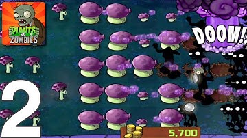 Plants vs Zombies - Gameplay Walkthrough Part 2 - Night: All Levels [1-10] (iOS, Android)