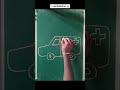 how to draw a ambulance 🚑 car with capital letter I #shorts #art
