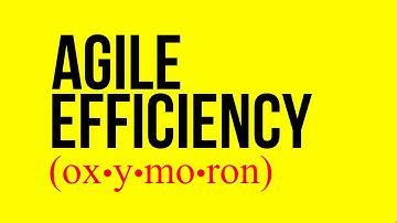 Agile Efficiency (is an Oxymoron)