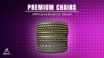 Premium Chains IMM Curve Brush for ZBrush 2022