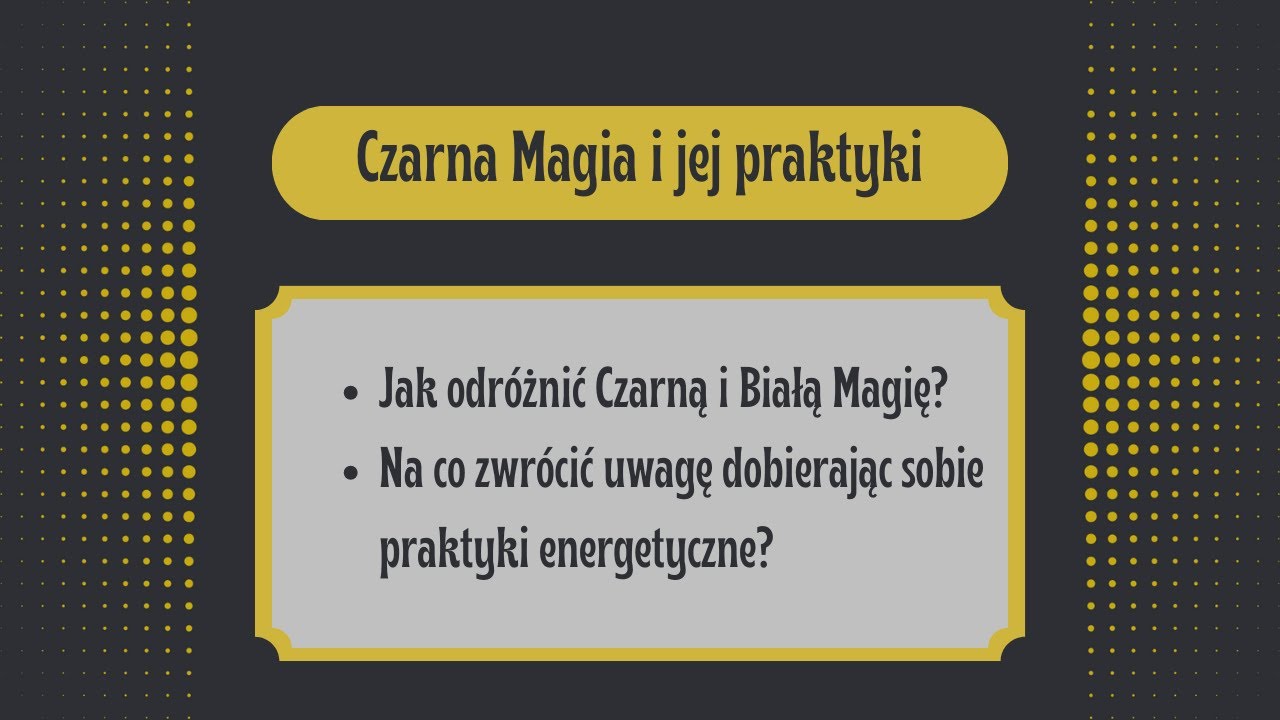Czym jest CZARNA MAGIA i jak odróżnić jej praktyki od Białej Magii