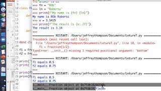 CIT1203#2619 Lecture T Classes Chapter 9
