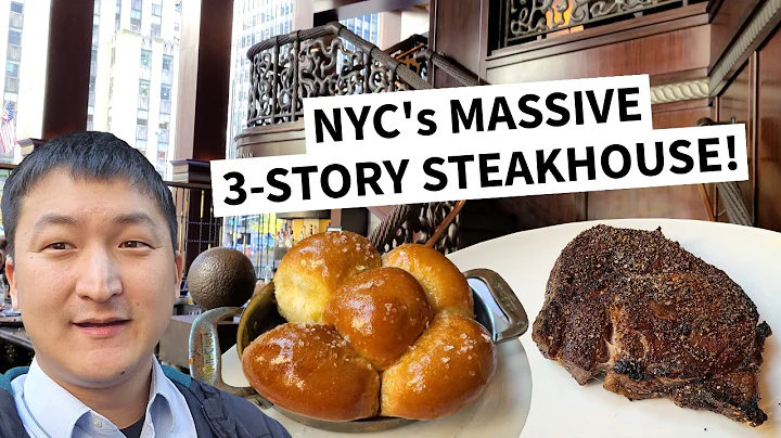 NYC's HUGE 3-STORY Steakhouse! Trying Del Frisco's Double Eagle!