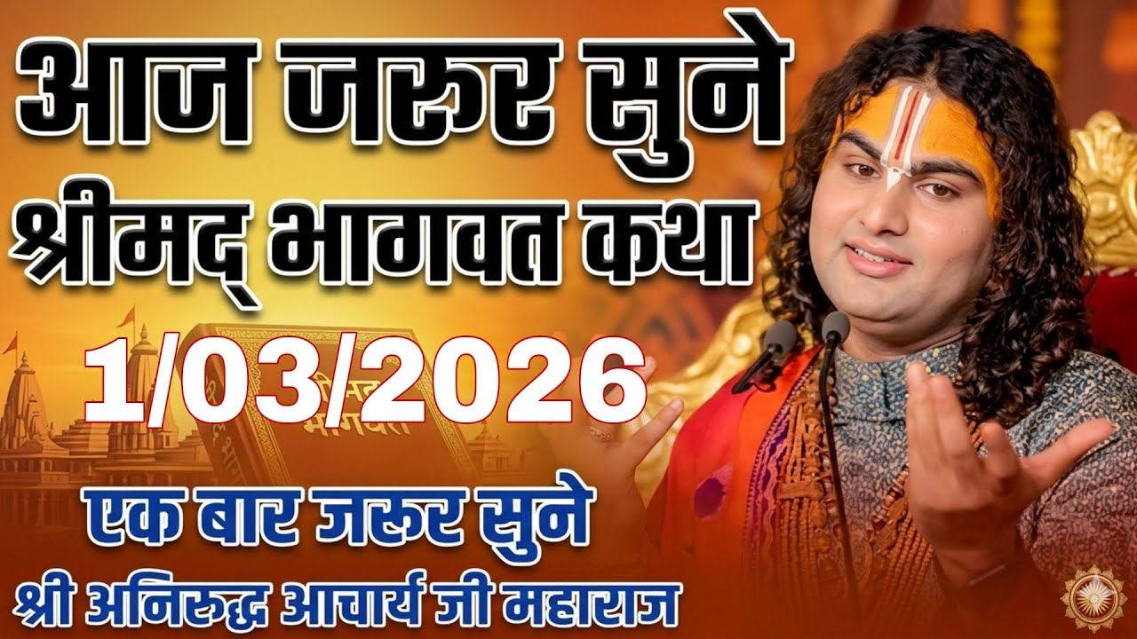 1 नियम अपनाओ सभ सही|  ।।  March  2026।। एक बार ध्यान से जरूर सुने ।। अनिरुद्धाचार्य
