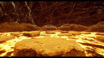 Unreal Engine 4 Lava and Volcano Test 2019