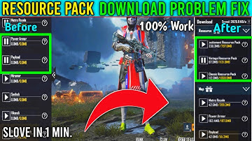 Pubg Mobile Resource Pack Download Problem Solved 100% | Map And Resources Not Download Fix |