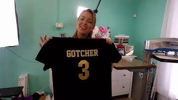 How to Line Up Names and Numbers For The Backs of T Shirts or Jerseys