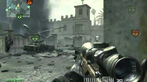 No-scope  Hitmarker Through 2 Walls! - MW3 Gameplay